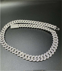 VVS Moissanite 925 Sterling Silver 14MM 22 inches