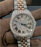 VVS Moissanite Rolex Datejust 36MM Two-Tone Rose Gold