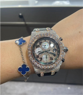 VVS Moissanite Audemars Piguet 26470 Two Tone Yellow Gold