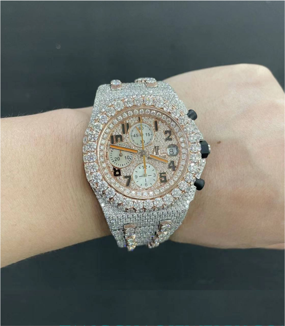 Moissanite Audemars Piguet 26470 Two-Tone Rose Gold