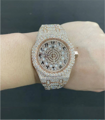 Moissanite Audemars Piguet 15500 rose gold