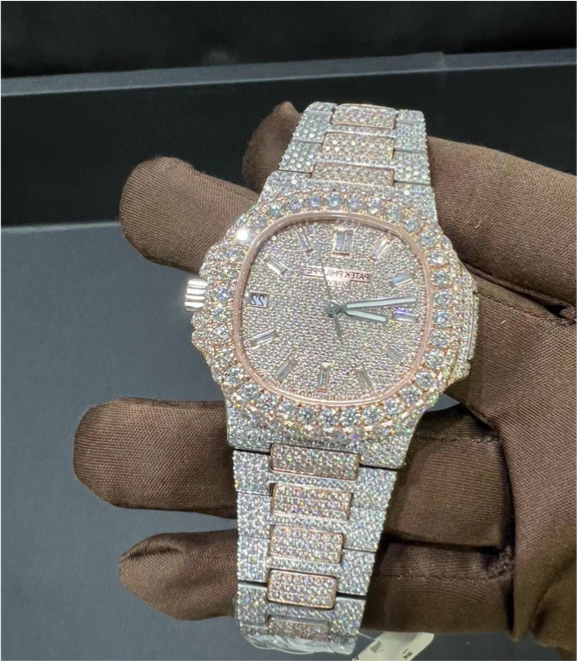 VVS Moissanite Patek Philippe 5711 Two-tone rose gold