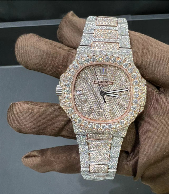 VVS Moissanite Patek Philippe 5711 Two-tone rose gold