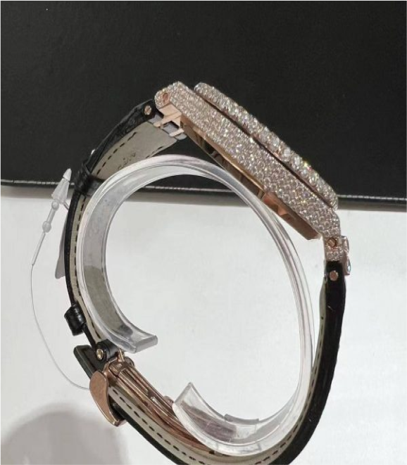 Moissanite Audemars Piguet 15500 Rose Gold Belt