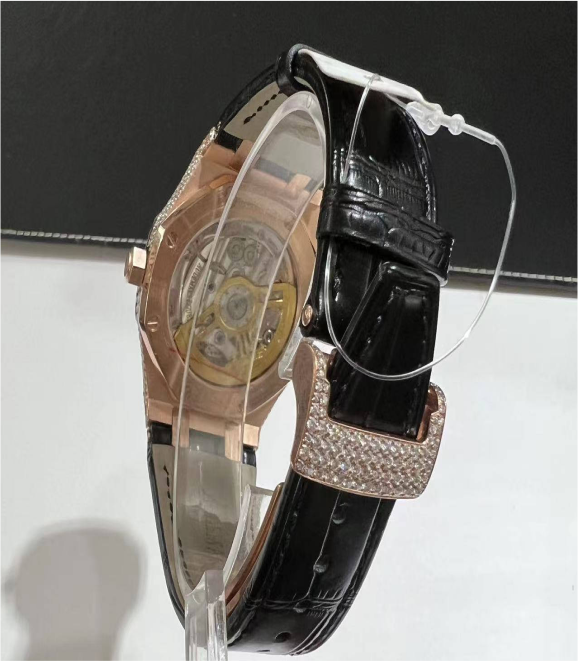 Moissanite Audemars Piguet 15500 Rose Gold Belt