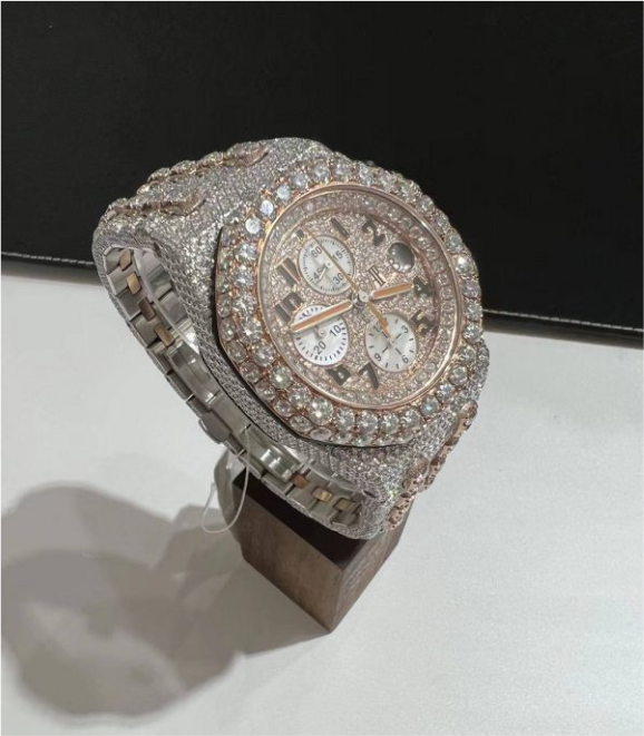 Moissanite Audemars Piguet 26470 Two-Tone Rose Gold