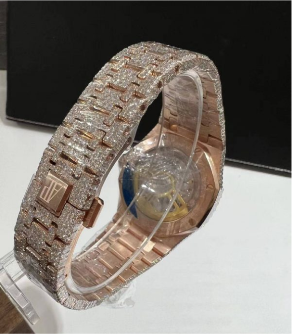 Moissanite Audemars Piguet 15500 rose gold