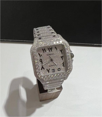 VVS Moissanite Cartier Santos WSSA0009 white