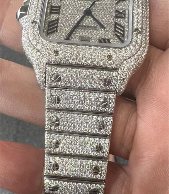 VVS Moissanite Cartier Santos WSSA0009