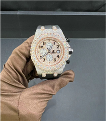 VVS Moissanite Audemars Piguet 26470 Two Tone Yellow Gold