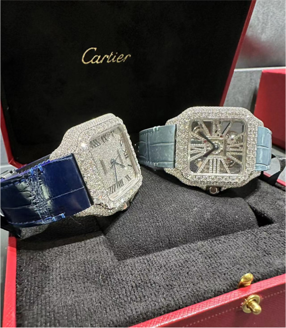 VVS Moissanite Cartier Santos