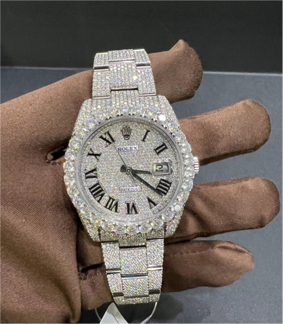 VVS Moissanite Rolex DateJust126300 41MM White