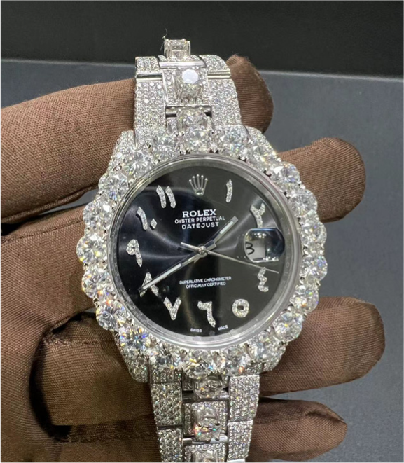 VVS Moissanite Rolex DateJust126300 41MM White