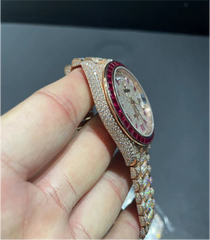 VVS Moissanite Rolex Daydate m228236 president rose gold