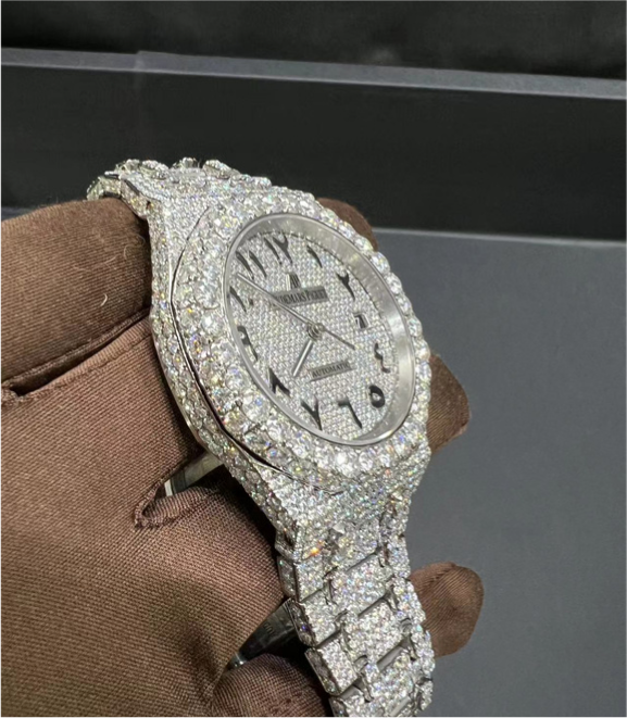 VVS Moissanite Audemars Piguet 15400 Arabian White 41MM