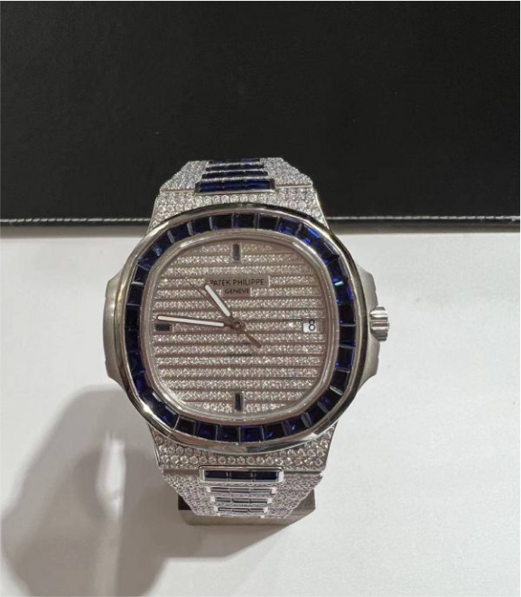 VVS Moissanite Patek Philippe 5711 White baguettes Sapphire