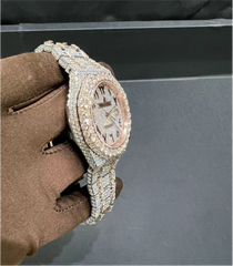 VVS Moissanite Audemars Piguet 15400 41MM Rose Gold