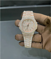 VVS Moissanite Patek Philippe 5711 Rose Gold