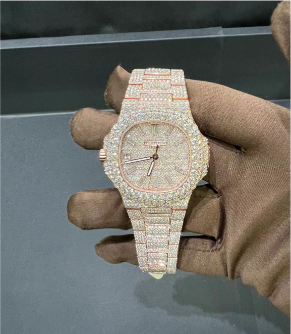 VVS Moissanite Patek Philippe 5711 Rose Gold