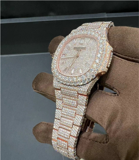 VVS Moissanite Patek Philippe 5711 Rose Gold