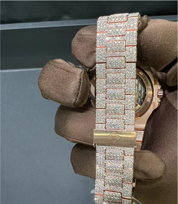 VVS Moissanite Patek Philippe 5711 Rose Gold